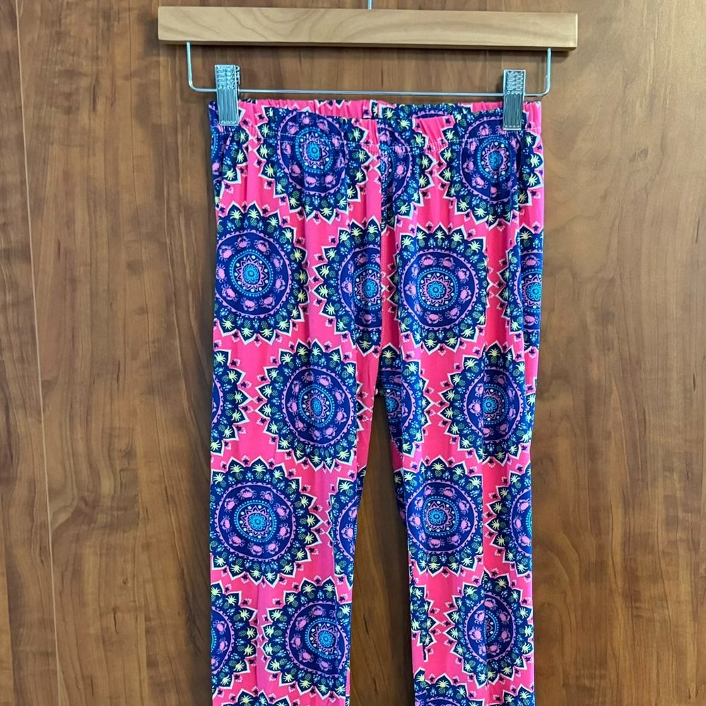 Simply Southern Pineapple & Crab Print Leggings OSFM